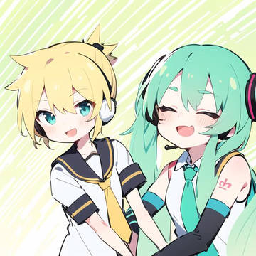 レンきゅんとミクさん