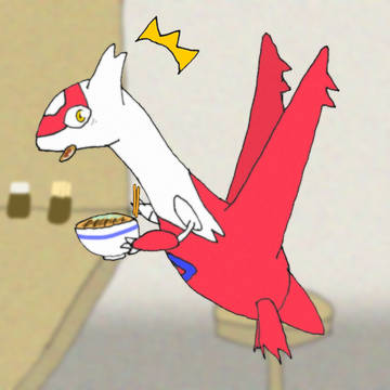 食事中の遭遇