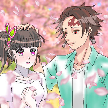 炭治郎とカナヲの現代パロ