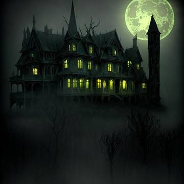 ai generated Haunted House