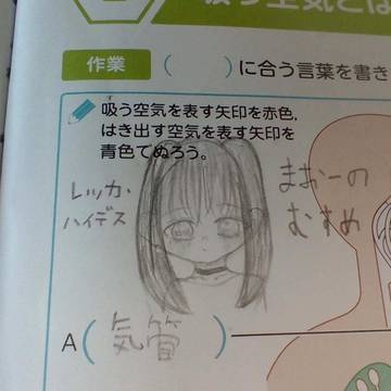 女の子描いてみた