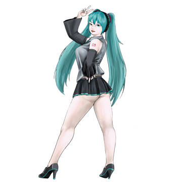 とてもムチムチとした初音ミク
