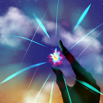 星が降ってきた
