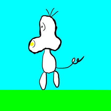 美術の成績1の人がスヌーピーを描きました