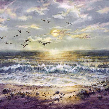 sunset beach（加筆）
