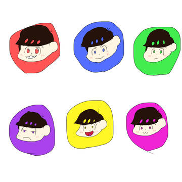アイビスペイントで描いたのと塗り絵したの