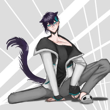 猫耳+しっぽ黛