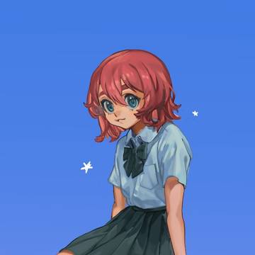 制服女の子練習