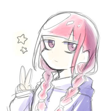 パーカーおさげちゃん