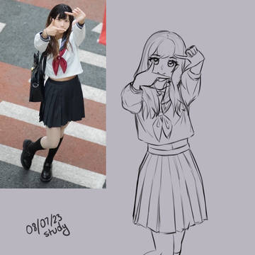 ポーズの練習