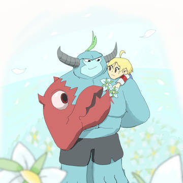 花畑のシーン【メグとばけもの】