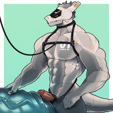 Synth Comparing his cock