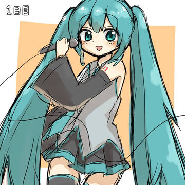 1週間練習ミクちゃん