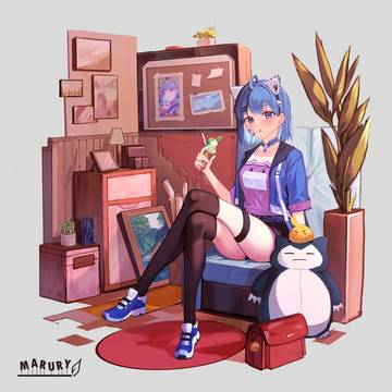 Marury splash art - Personal Art