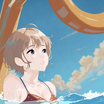 Mel at the Waterpark