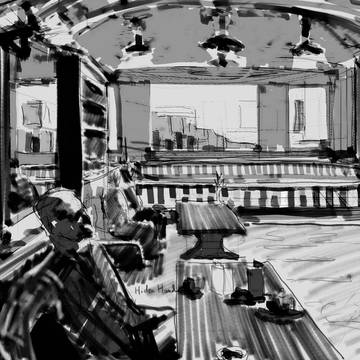 Black and White Concept Sketch