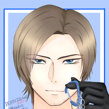 レオンと銃キーホルダー