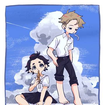 プールと少年少女