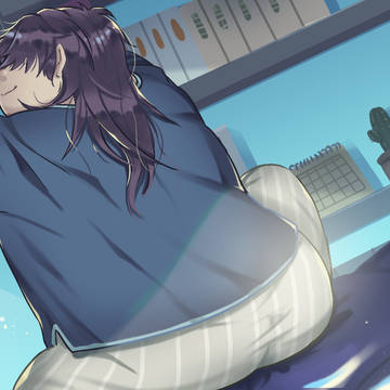 寝起き。