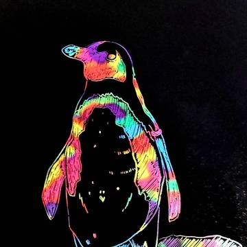 鮮やかペンギン