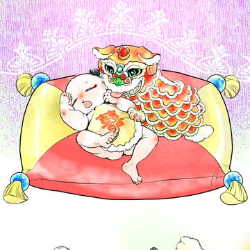獅子と少女