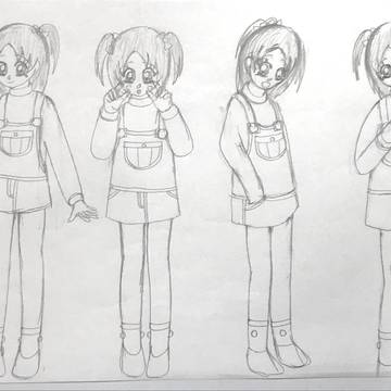 ゆいちゃん(ラフ画)