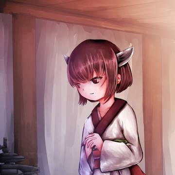 タワーを拝むきりたん