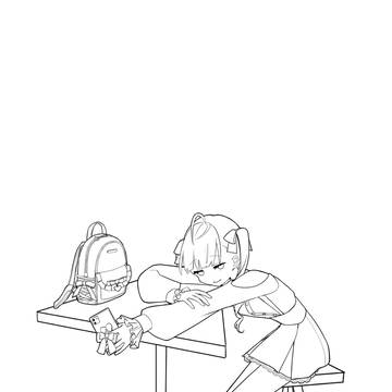 深夜2時（塗り絵）