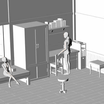 診察室3Dモデル
