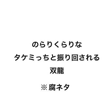 振り回される双龍
