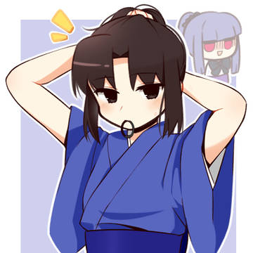 Shiki Ryougi with Ponytail