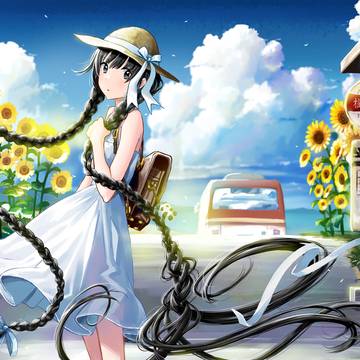 夏の旅路で出会った少女