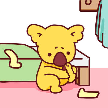 足の匂いを嗅ぐコアラのマーチくん🐨