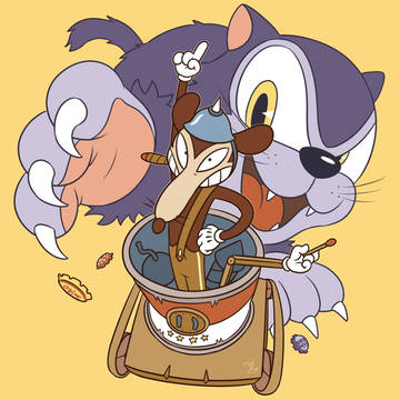 伍長と猫の絵