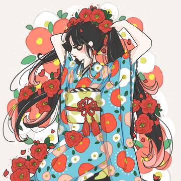 髪