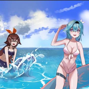 凉爽海游