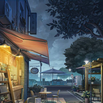 小店夜晚