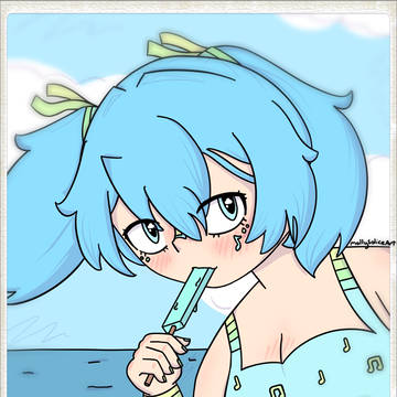 Ice cream with Miku <3