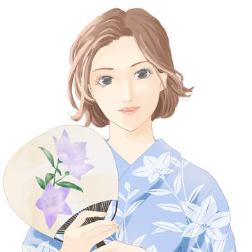 桔梗の浴衣