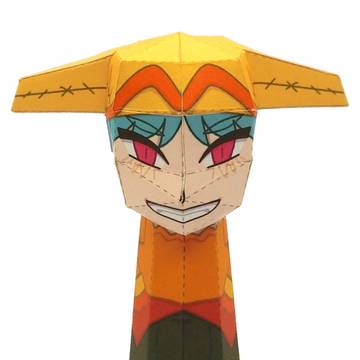 ペーパークラフト M指人形