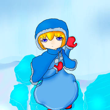 氷の上の凍てつき