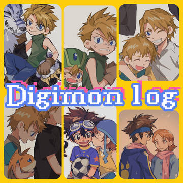 【Digimon log】太空🧡💖岳ヤマ💛💙