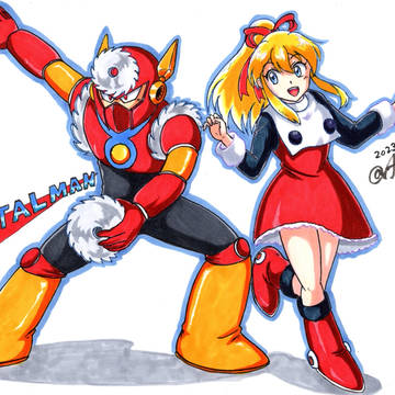 メタルマンとロールちゃん