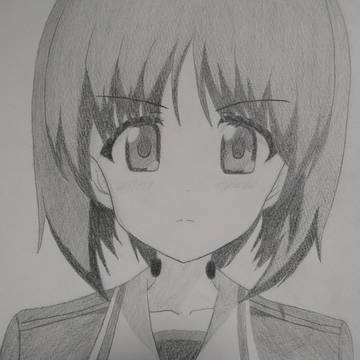 ガルパン 西住みほ 描いてみた!