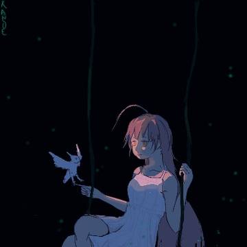 月光与少女