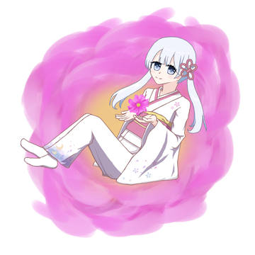 つくよみちゃんとコスモス