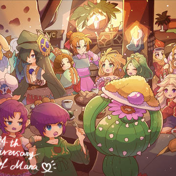 聖剣伝説LoM24周年記念イラスト