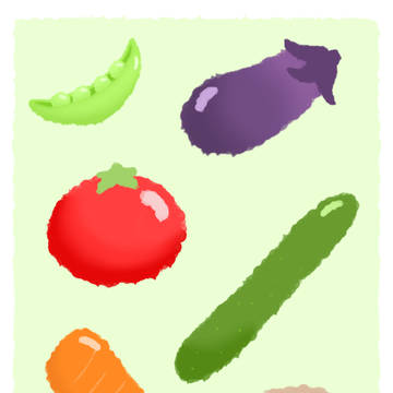 野菜描いてみた