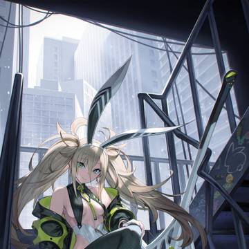 階段バニー