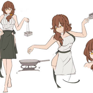 母のキャラクターデザイン